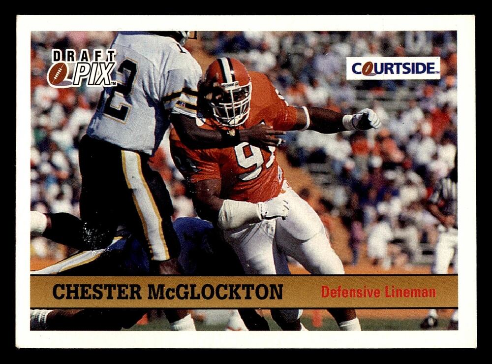 1992 Courtside Draft Pix #110 Chester McGlockton Football Card